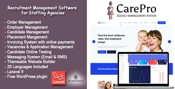 CarePro – Recruitment  Staffing Agency Software Nulled + Extended License Free Download