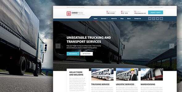 CargoPress 1.12.4 – Logistic Warehouse & Transport WP
 Nulled + Extended License Free Download