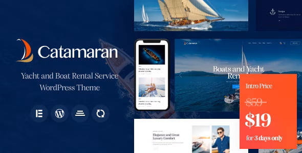 Catamaran – Yacht Club & Boat Rental WordPress Theme 1.0
 Nulled + Extended License Free Download