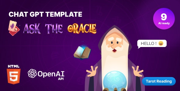 Chat GPT-3 OpenAI – Ask The Oracle – HTML 5 Nulled + Extended License Free Download
