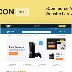 Clicon – eCommerce Laravel Script (Single Vendor) 1.2.6 Nulled + Extended License Free Download