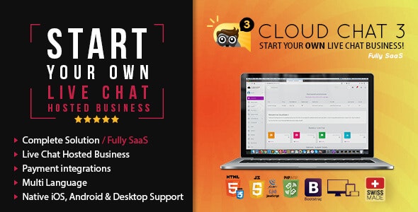 Cloud Chat 3 – Self Hosted Live Support Chat Business 3.1.4 Nulled + Extended License Free Download