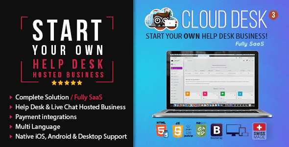 Cloud Desk 3 – The Fully Saas Support Solution 2.1.4 Nulled + Extended License Free Download