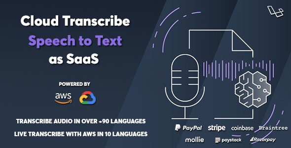 Cloud Transcribe – Speech to Text as SaaS 1.0.1 Nulled + Extended License Free Download
