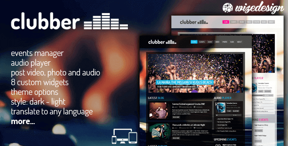 Clubber 2.6.1 – Events & Music WordPress Theme
 Nulled + Extended License Free Download