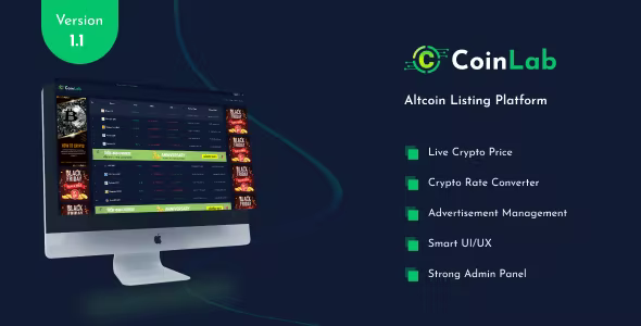 CoinLab – Altcoin Listing Platform 1.2 Nulled + Extended License Free Download