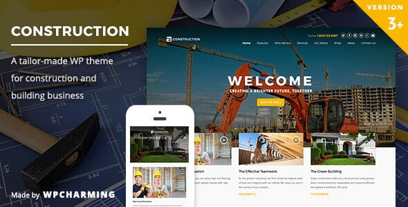 Construction WordPress Theme 3.7
 Nulled + Extended License Free Download