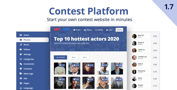 Contest Platform Nulled + Extended License Free Download