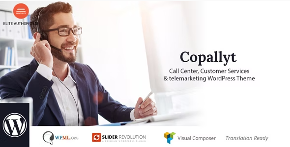 Copallyt – Call Center & Telemarketing WordPress Theme 4.2
 Nulled + Extended License Free Download