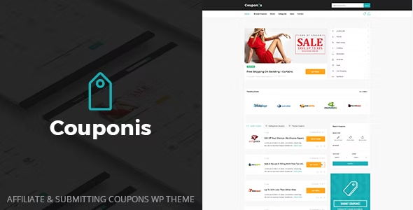 Couponis – Affiliate & Submitting Coupons WordPress Theme 3.1.7
 Nulled + Extended License Free Download
