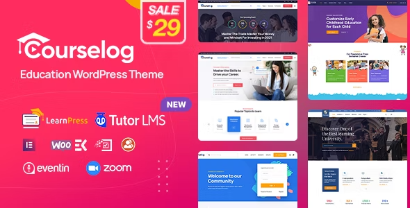 Courselog – Education WordPress Theme 1.3.6
 Nulled + Extended License Free Download