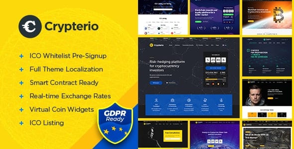 Crypterio Wordpress Theme - Nulled + Extended License