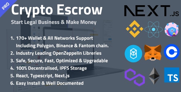 Crypto Escrow – Decentralised Web3 Escrow Platform 1.3.0 Nulled + Extended License Free Download