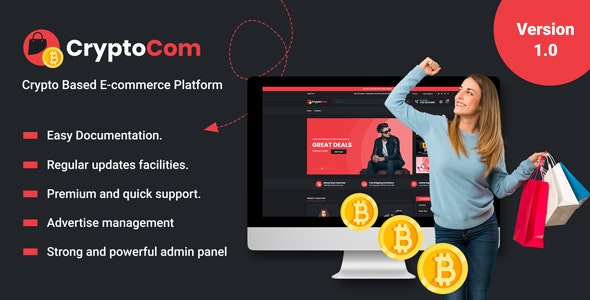 CryptoCom – Crypto Based Ecommerce Shopping Platform Nulled + Extended License Free Download