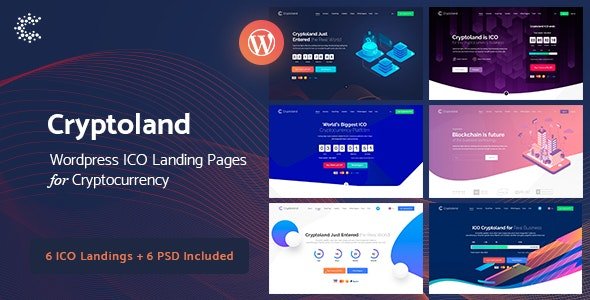 Cryptoland WordPress Theme 2.2.3 – ICO Landing Pages
 Nulled + Extended License Free Download