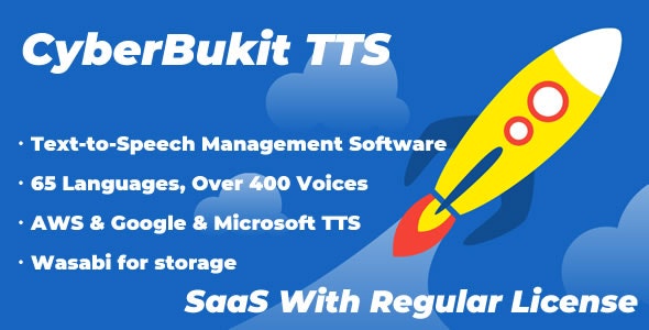 CyberBukit TTS – Text to Speech – SaaS Ready 1.2.3 Nulled + Extended License Free Download
