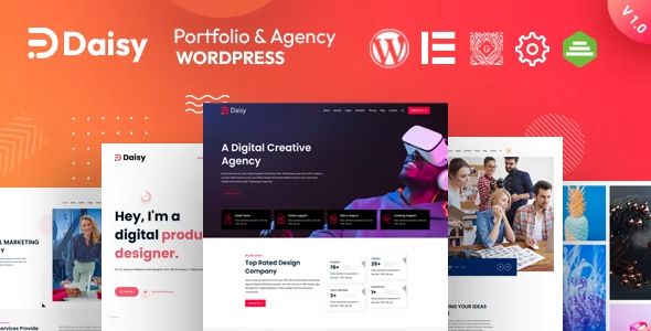 Daisy WordPress Theme 1.0 – Creative Agency Theme
 Nulled + Extended License Free Download