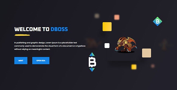 Dboss – NFT Drop Collection Template Nulled + Extended License Free Download