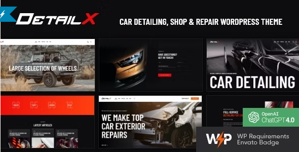 DetailX – Car Detailing, Shop & Repair WordPress Theme 1.0.0
 Nulled + Extended License Free Download