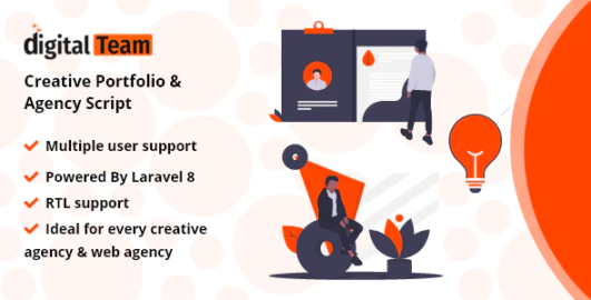 DigitalTeam – Creative Portfolio & Agency Script Nulled + Extended License Free Download