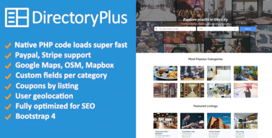 Directory Plus – Business Directory PHP Script 3.50 Nulled + Extended License Free Download