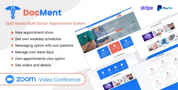 DocMent – SaaS Based Multi Doctor Appointment System 2.3 Nulled + Extended License Free Download