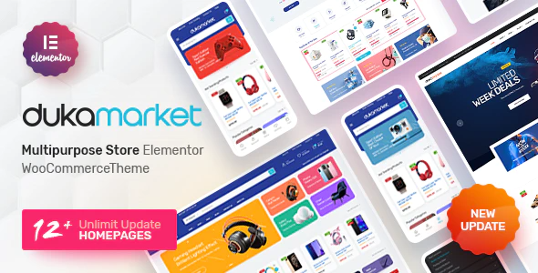 DukaMarket – Multipurpose WordPress Theme 1.0.9
 Nulled + Extended License Free Download