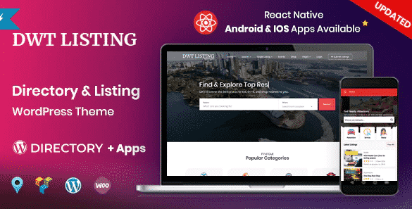 DWT WordPress Theme 3.2.6 – Directory & Listing Theme
 Nulled + Extended License Free Download