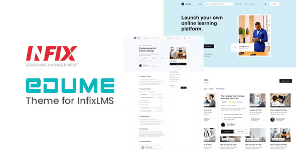 EduMe Theme | Infix LMS Laravel Learning Management System 1.7 Nulled + Extended License Free Download