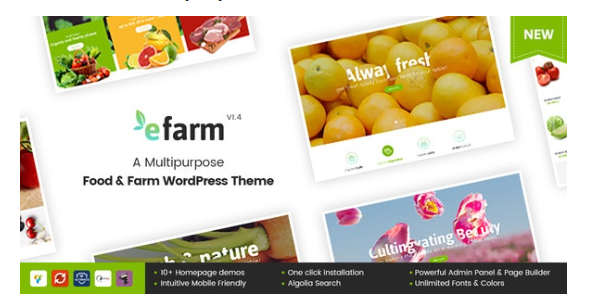 eFarm – A Multipurpose Food & Farm WordPress Theme 1.6.0
 Nulled + Extended License Free Download