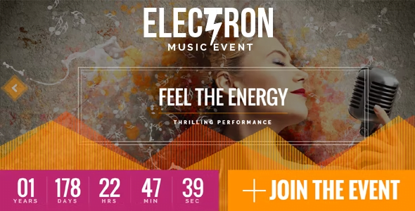 Electron WordPress Theme 1.6.3 – Event Concert & Conference Theme
 Nulled + Extended License Free Download