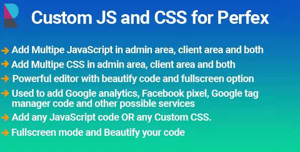 Elite Custom JS and CSS module for Perfex CRM 1.0.5 Nulled + Extended License Free Download