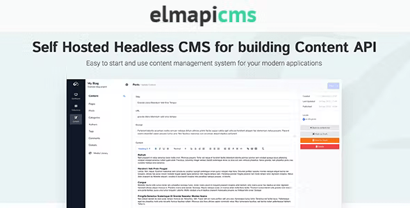ElmapiCMS – Headless CMS for building Content API Nulled + Extended License Free Download