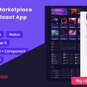 Enftx – NFT Marketplace Dashboard React App Nulled + Extended License Free Download