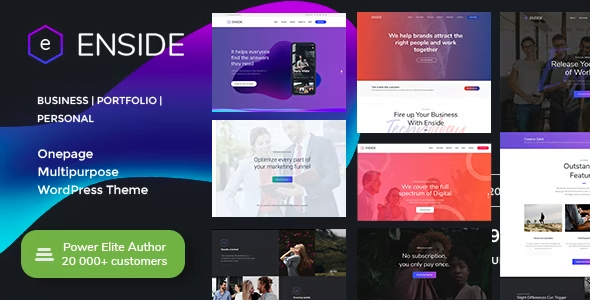 Enside WordPress Theme 1.5 – Multipurpose Onepage
 Nulled + Extended License Free Download