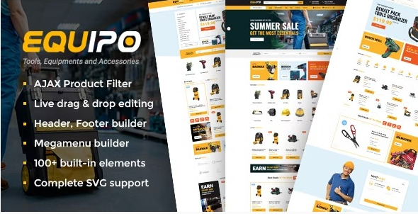 Equipo – Parts And Tools WordPress WooCommerce Theme 2.3
 Nulled + Extended License Free Download