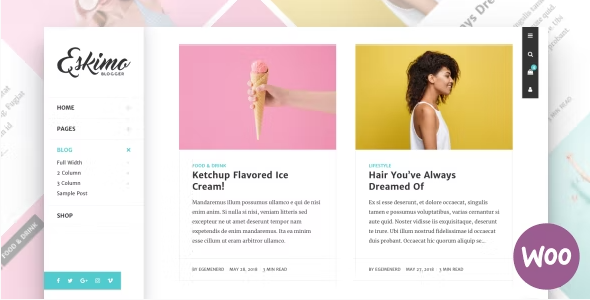 Eskimo – Minimal Personal WordPress Blog & Shop Theme 1.8.2
 Nulled + Extended License Free Download