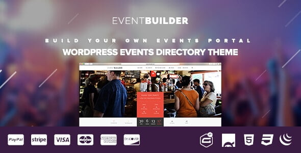 EventBuilder 1.0.14 – WordPress Events Directory Theme
 Nulled + Extended License Free Download
