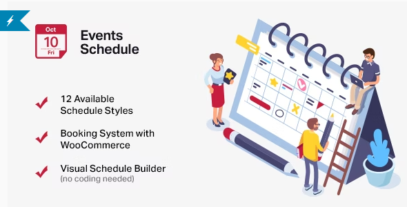 Events Schedule – Events WordPress Plugin 2.5.22
 Nulled + Extended License Free Download