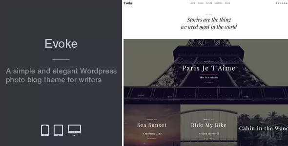 Evoke Wordpress Theme - Nulled + Extended License