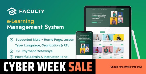 Faculty LMS – Learning Management System | AI Powered SaaS Nulled + Extended License Free Download