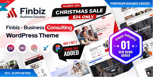 Finbiz – Consulting Business WordPress Theme 1.7.3
 Nulled + Extended License Free Download