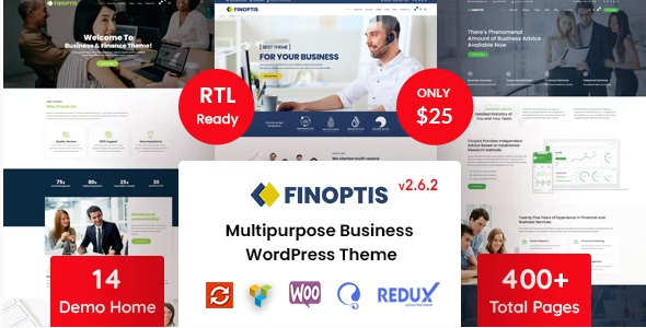 Finoptis – Multipurpose Business WordPress Theme 2.6.4
 Nulled + Extended License Free Download