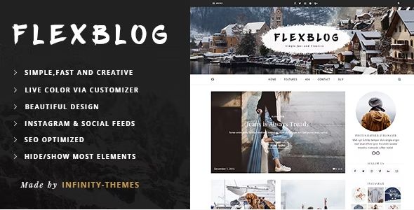 Flexblog – A Personal WordPress Blog Theme 1.6.1
 Nulled + Extended License Free Download