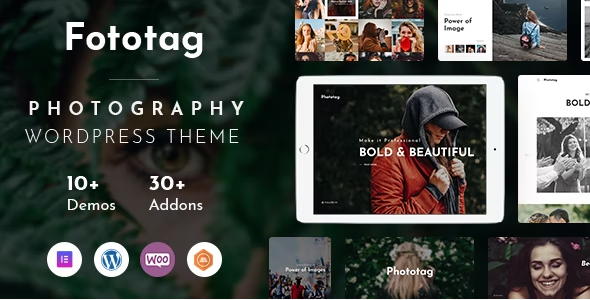 Fototag – Photography WordPress Theme 1.3.6
 Nulled + Extended License Free Download