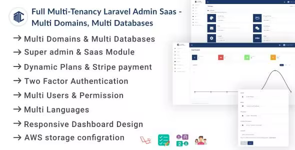 Full Tenancy – Domains, Database, Users, Role, Permissions  Settings 2.0.0 Nulled + Extended License Free Download