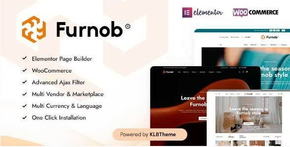 Furnob – Furniture Store WooCommerce Theme 1.2.1
 Nulled + Extended License Free Download