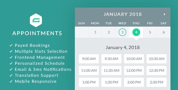 gAppointments WordPress Plugin - Nulled + Extended License