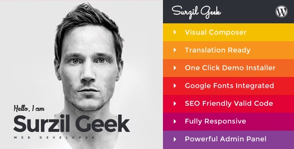 Geek WordPress Theme 1.4 – Personal Resume & Portfolio
 Nulled + Extended License Free Download