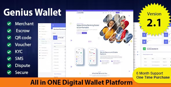 Genius Wallet – Advanced Wallet CMS with Payment Gateway API 3.0 Nulled + Extended License Free Download